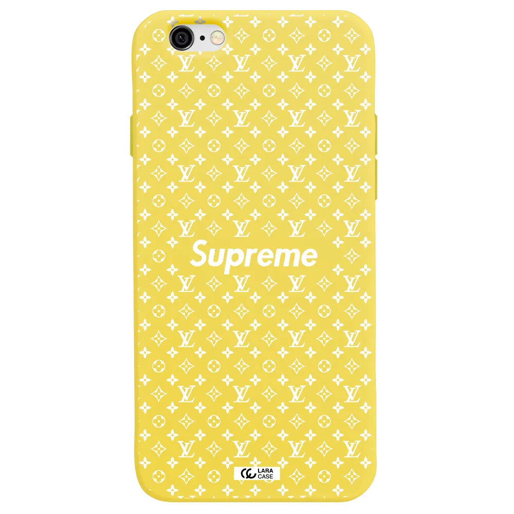 Supreme Center Apple iPhone 6 Silicone canary yellow Case
