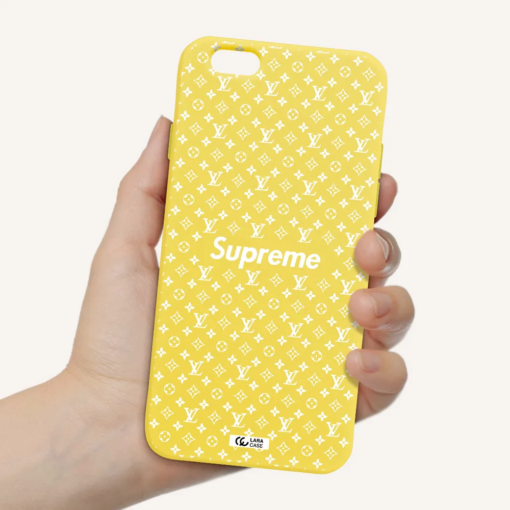 Supreme Center Apple iPhone 6 Silicone canary yellow Case
