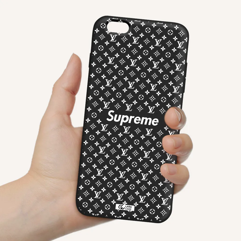Supreme Center Apple iPhone 6S Silicone black Case
