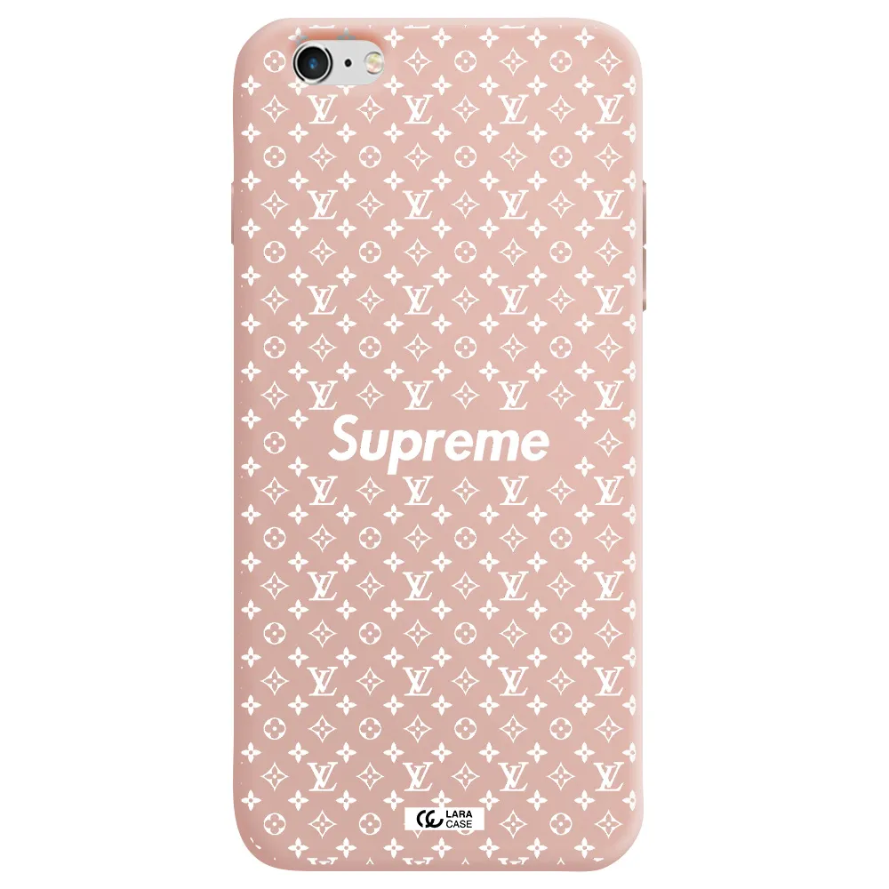Supreme Center Apple iPhone 6S Silicone pastel pink Case