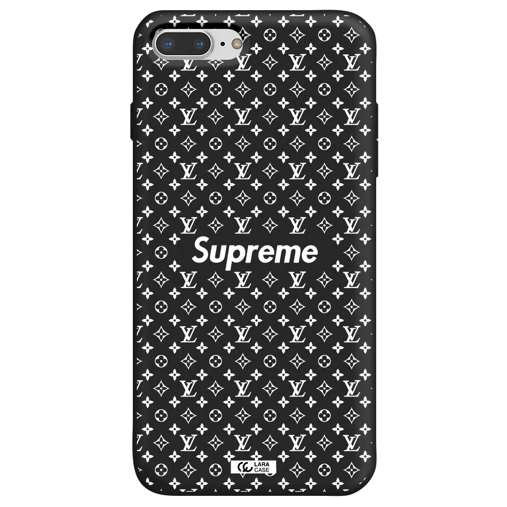 Supreme Center Apple iPhone 8 plus Silicone black Case