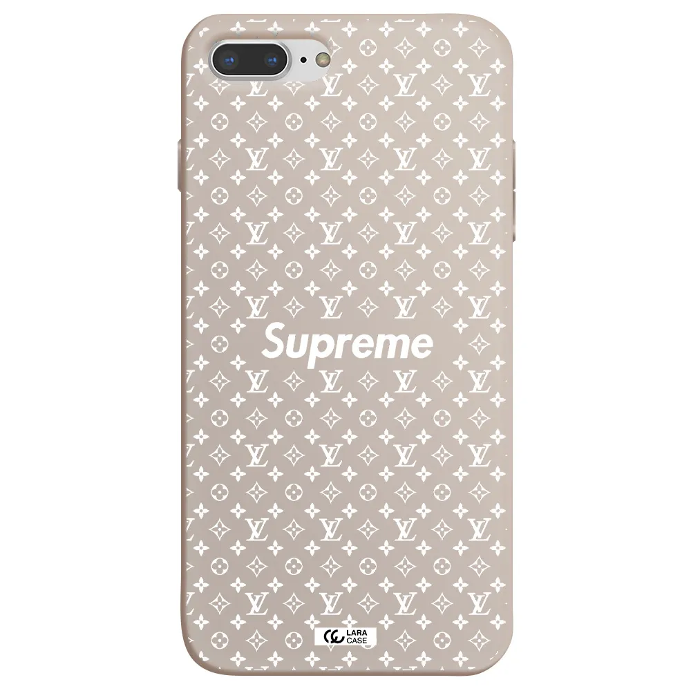 Supreme Center Apple iPhone 8 plus Silicone Stone Case