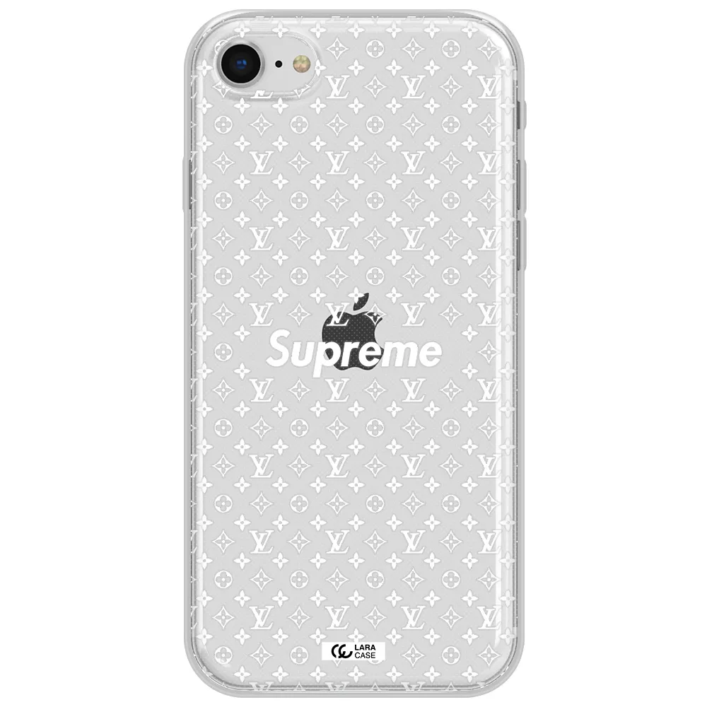 Supreme Center Apple Iphone Se 2020 Clear Tpu Case