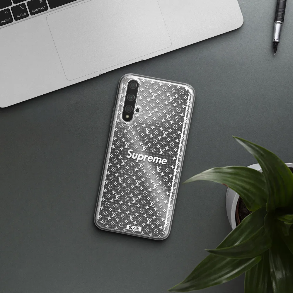 Supreme Center Huawei Nova 5t Clear TPU Case