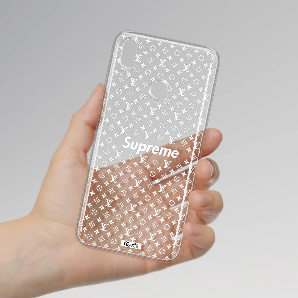 Supreme Center Huawei Y7 2019 Clear TPU Case