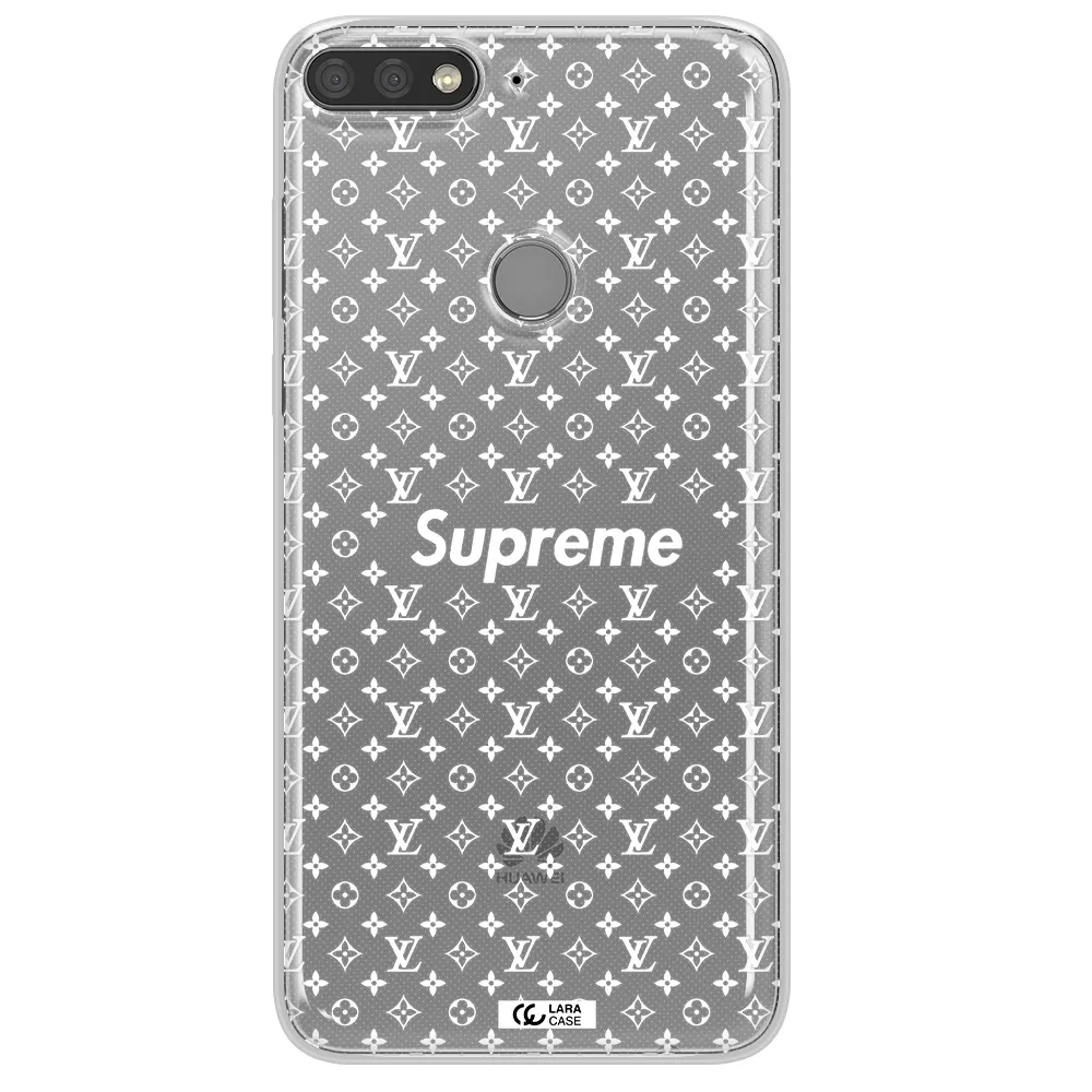Supreme Center Huawei Y7 Prime 2018 Clear TPU Case