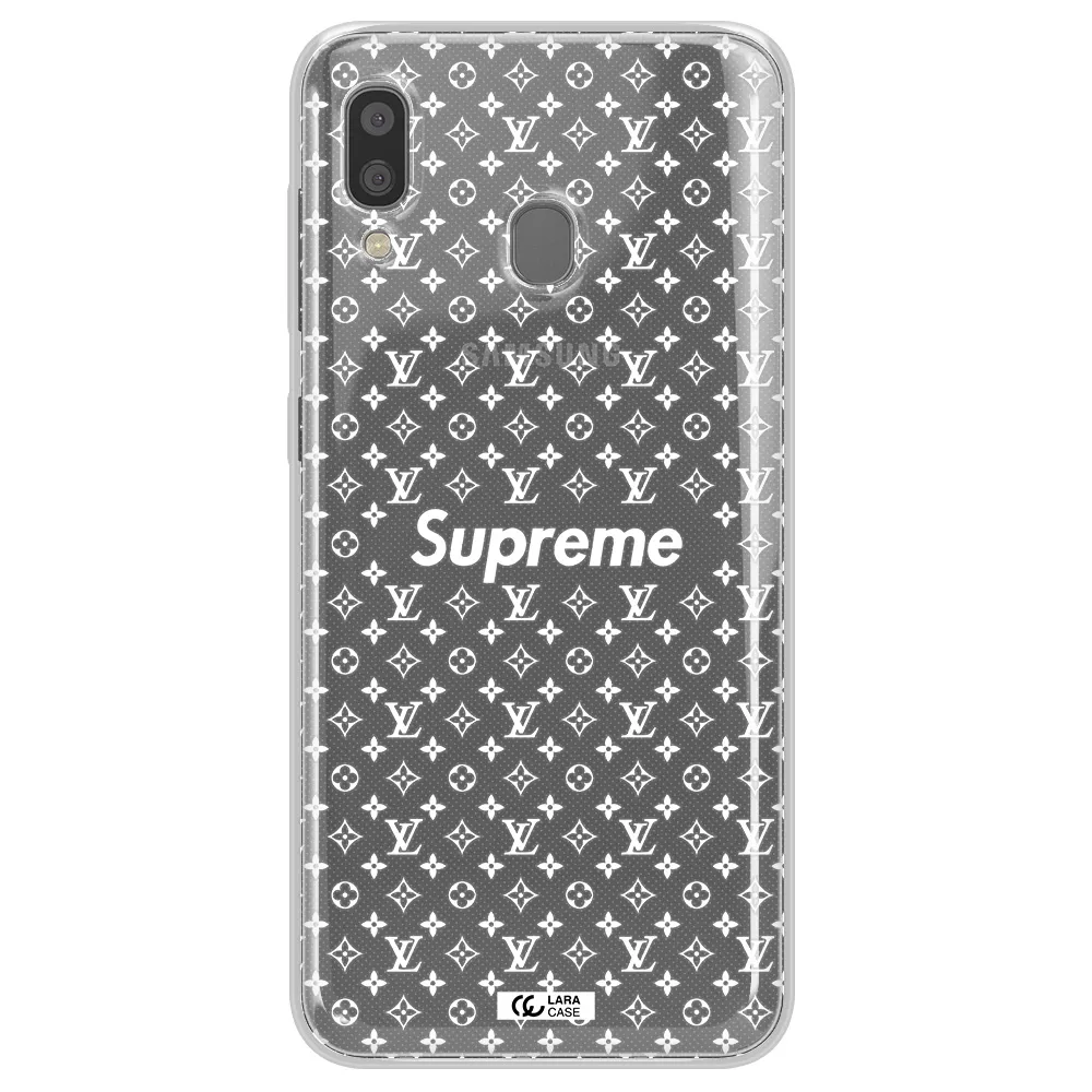 Supreme Center Samsung A20 Clear TPU Case