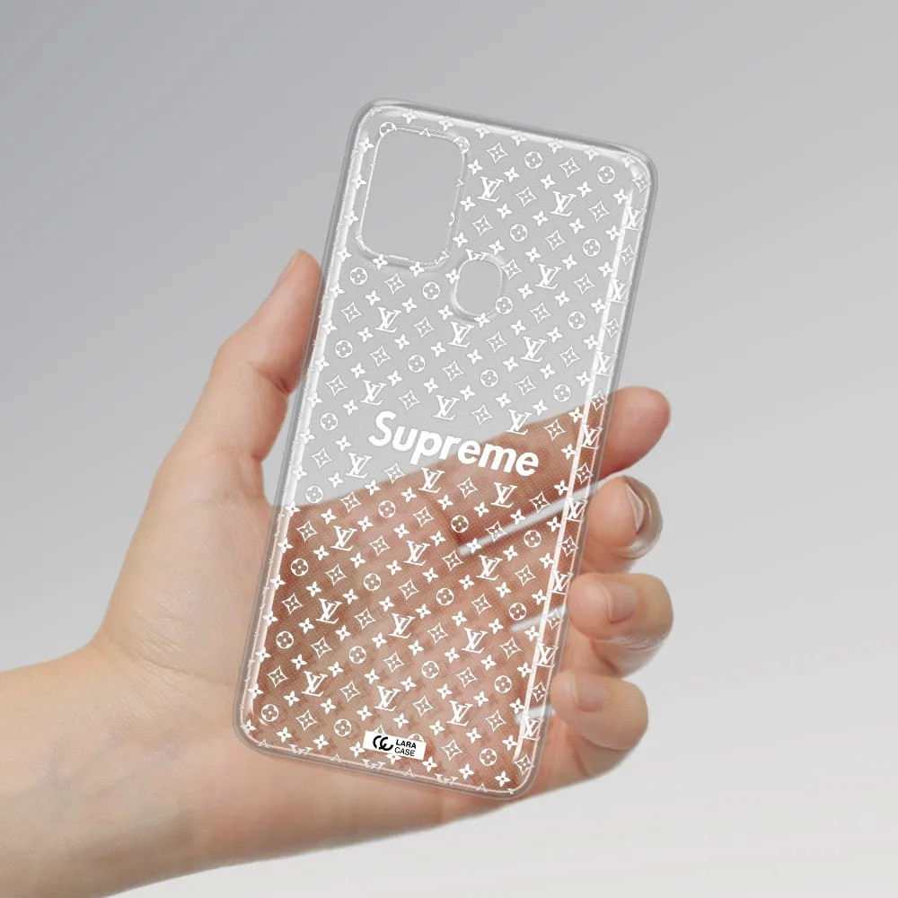 Supreme Center Samsung A21S Clear TPU Case