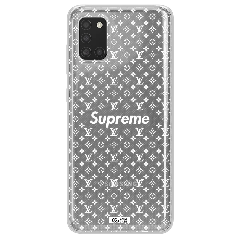 Supreme Center Samsung A31 Clear TPU Case