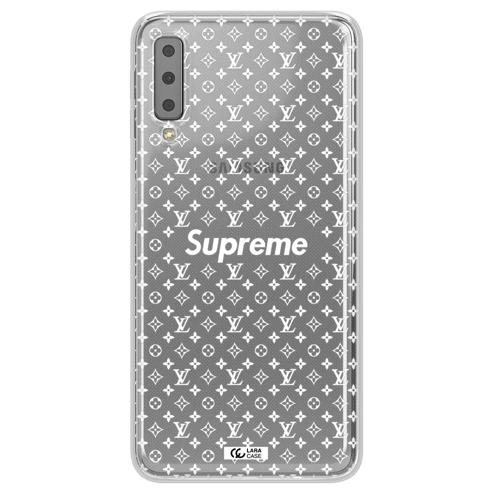 Supreme Center Samsung A7 2018 Clear TPU Case