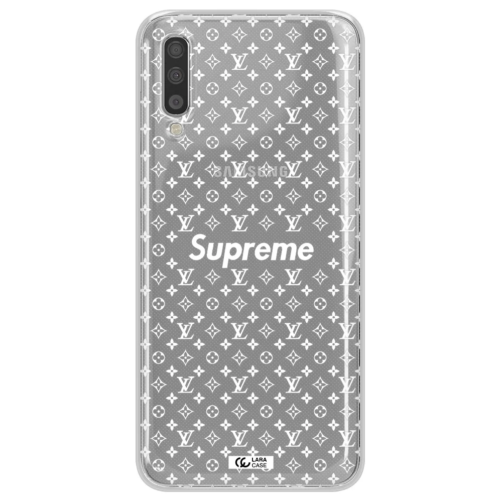 Supreme Center Samsung A70 Clear TPU Case