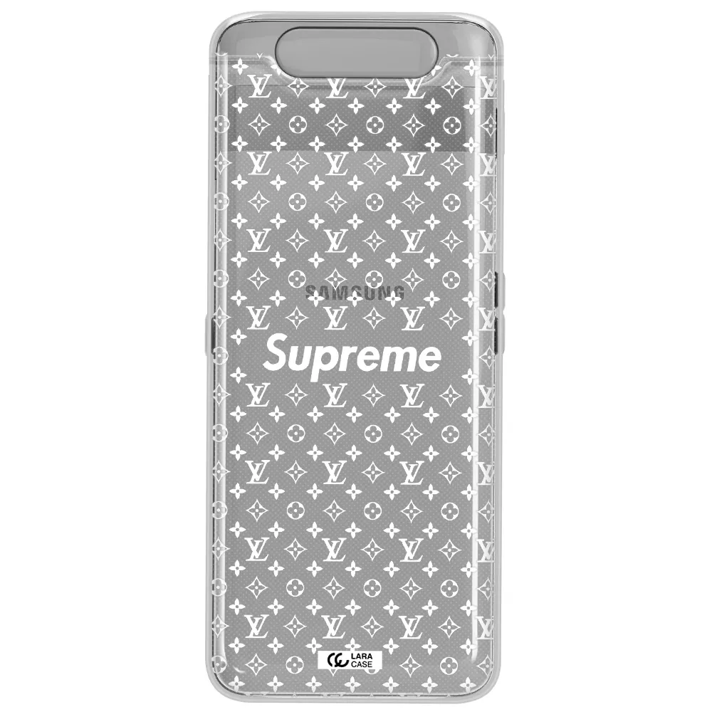 Supreme Center Samsung A80 Clear TPU Case