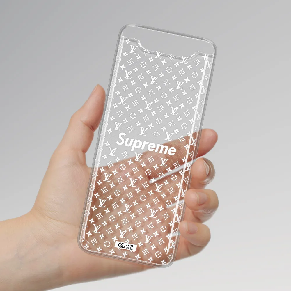 Supreme Center Samsung A80 Clear TPU Case