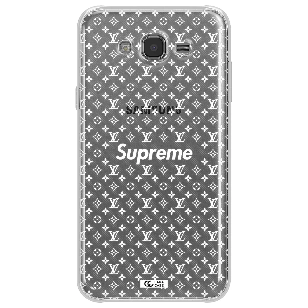 Supreme Center Samsung J7 2015 Clear TPU Case