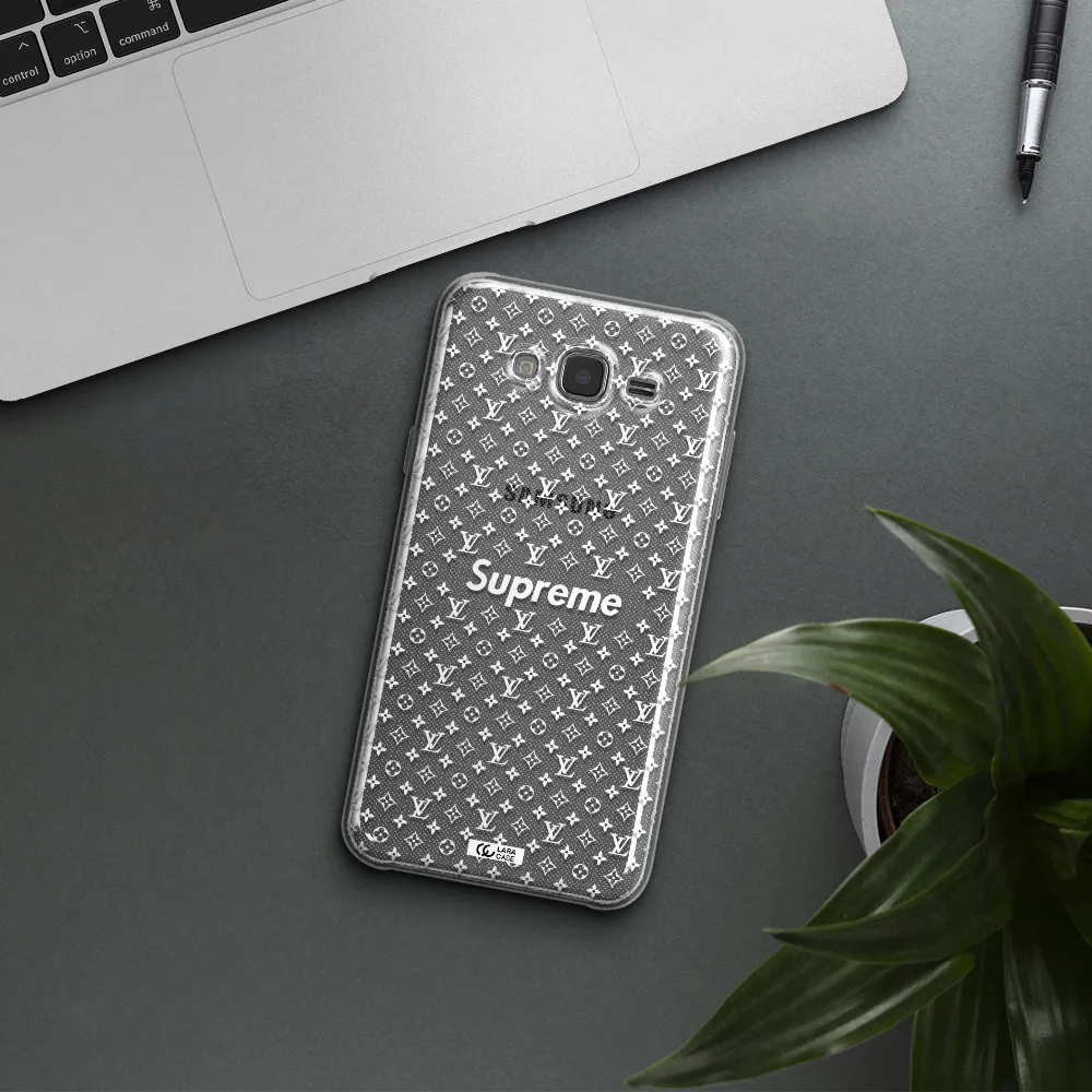 Supreme Center Samsung J7 Core Clear TPU Case