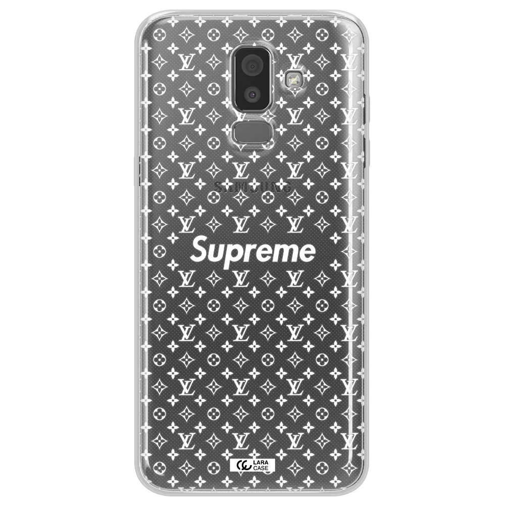 Supreme Center Samsung J8 Clear TPU Case
