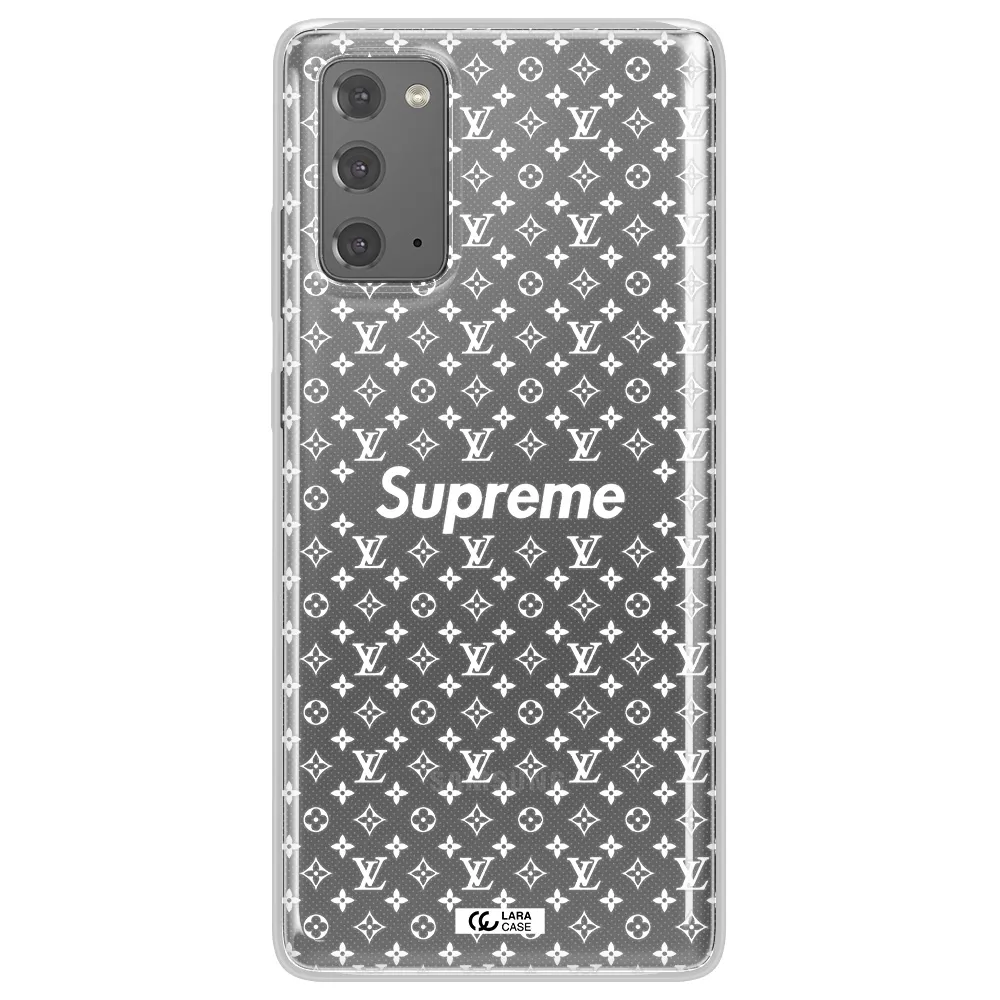 Supreme Center Samsung Note 20 Clear TPU Case