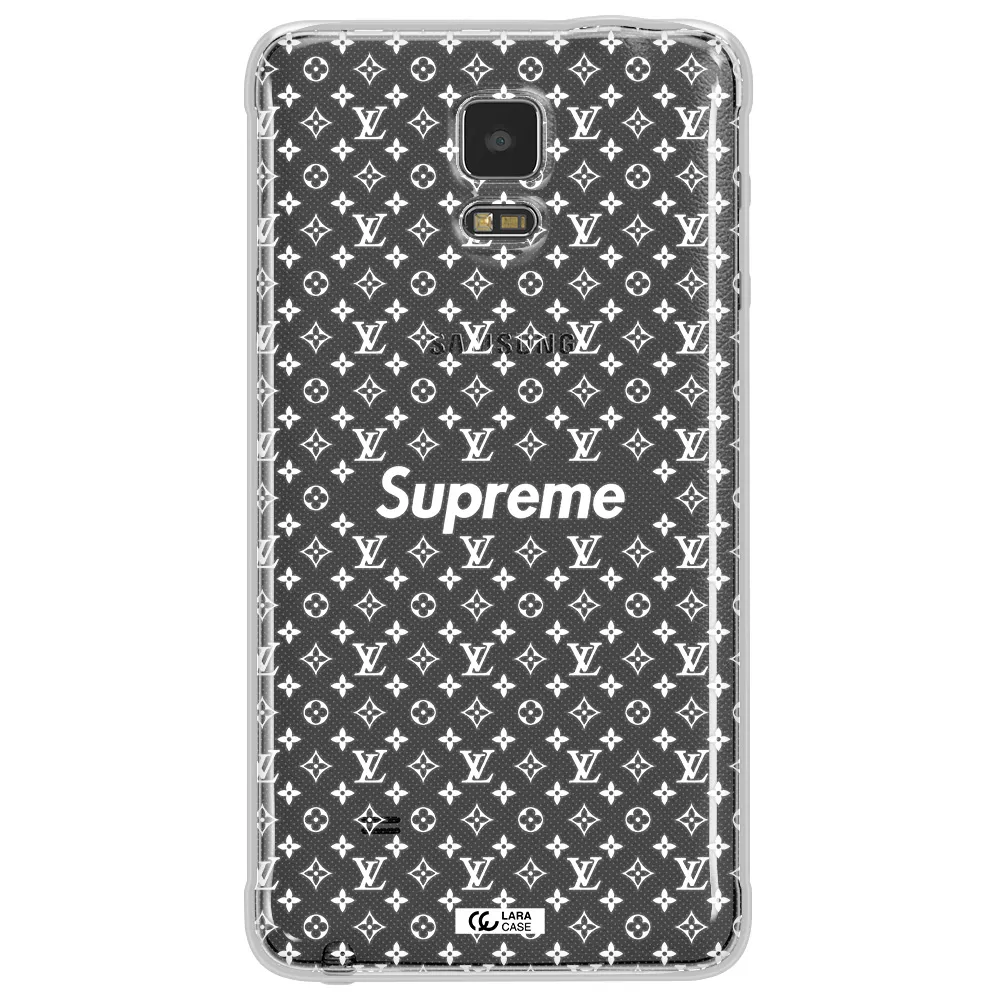 Supreme Center Samsung Note 4 Clear TPU Case