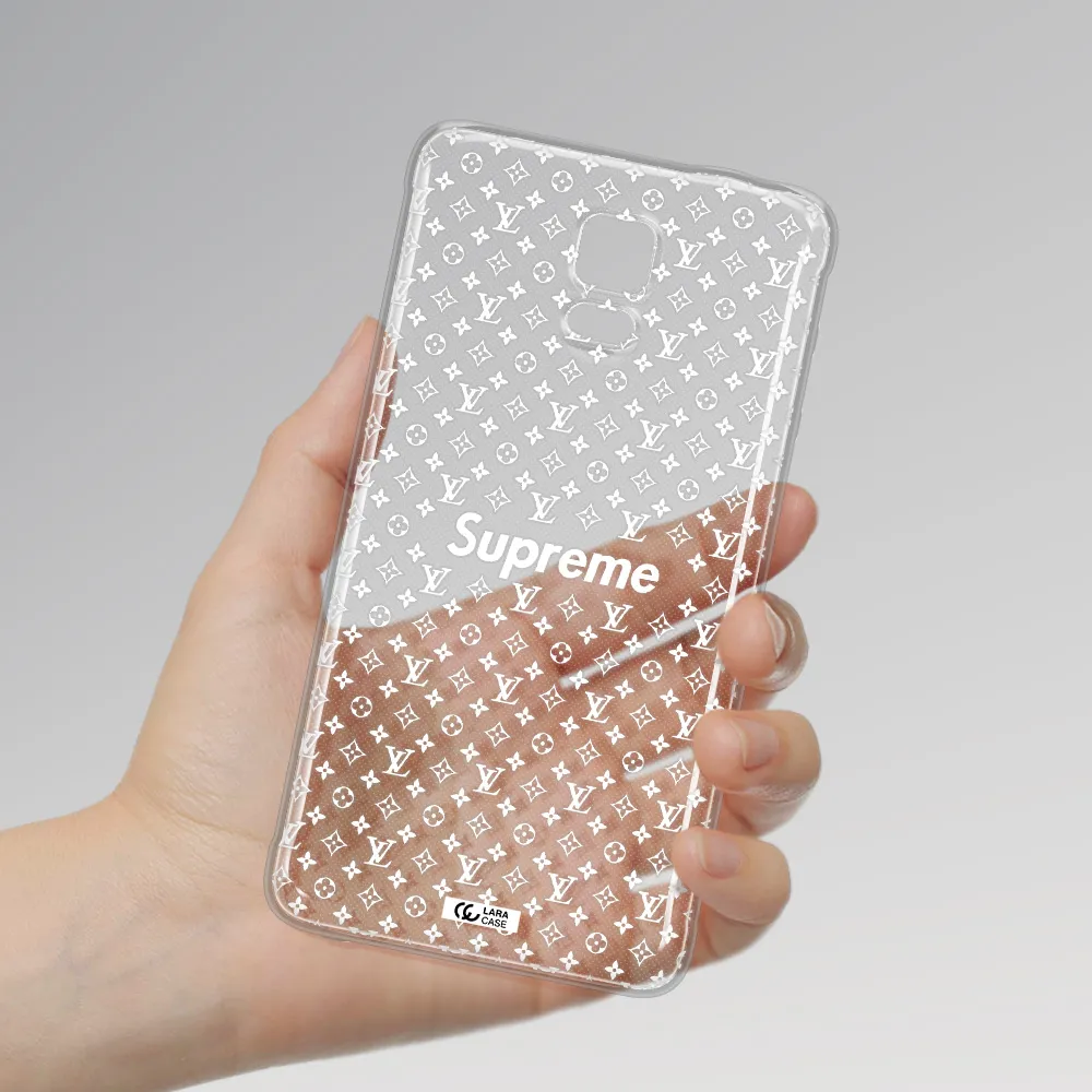 Supreme Center Samsung Note 4 Clear TPU Case