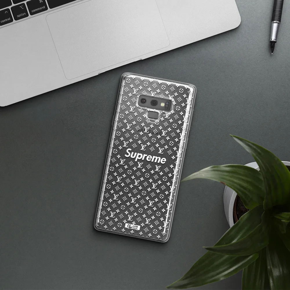 Supreme Center Samsung Note 9 Clear TPU Case