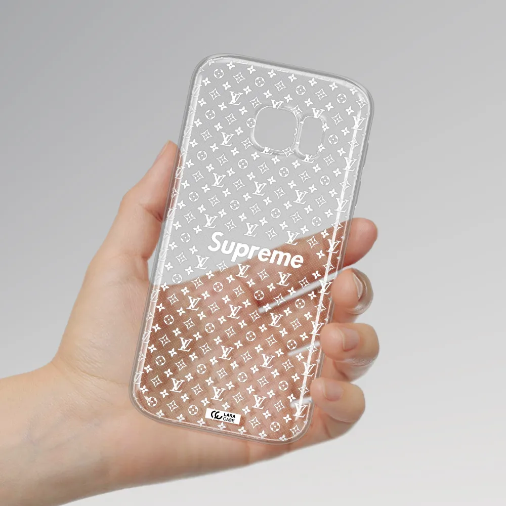 Supreme Center Samsung S 7 Clear TPU Case