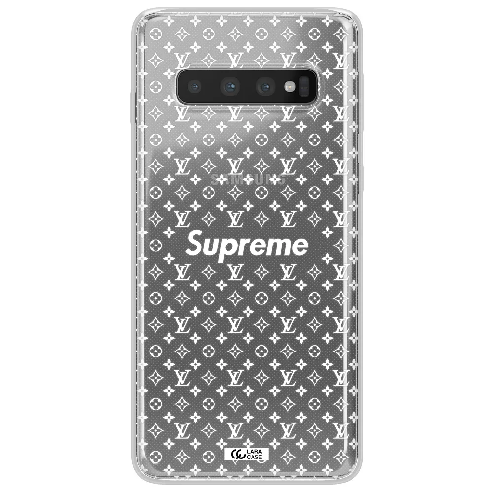 Supreme Center Samsung S10 Plus Clear TPU Case