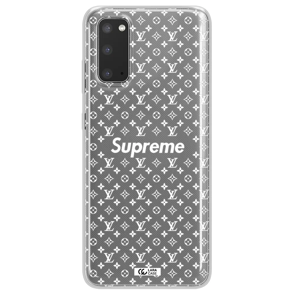 Supreme Center Samsung S20 Clear TPU Case