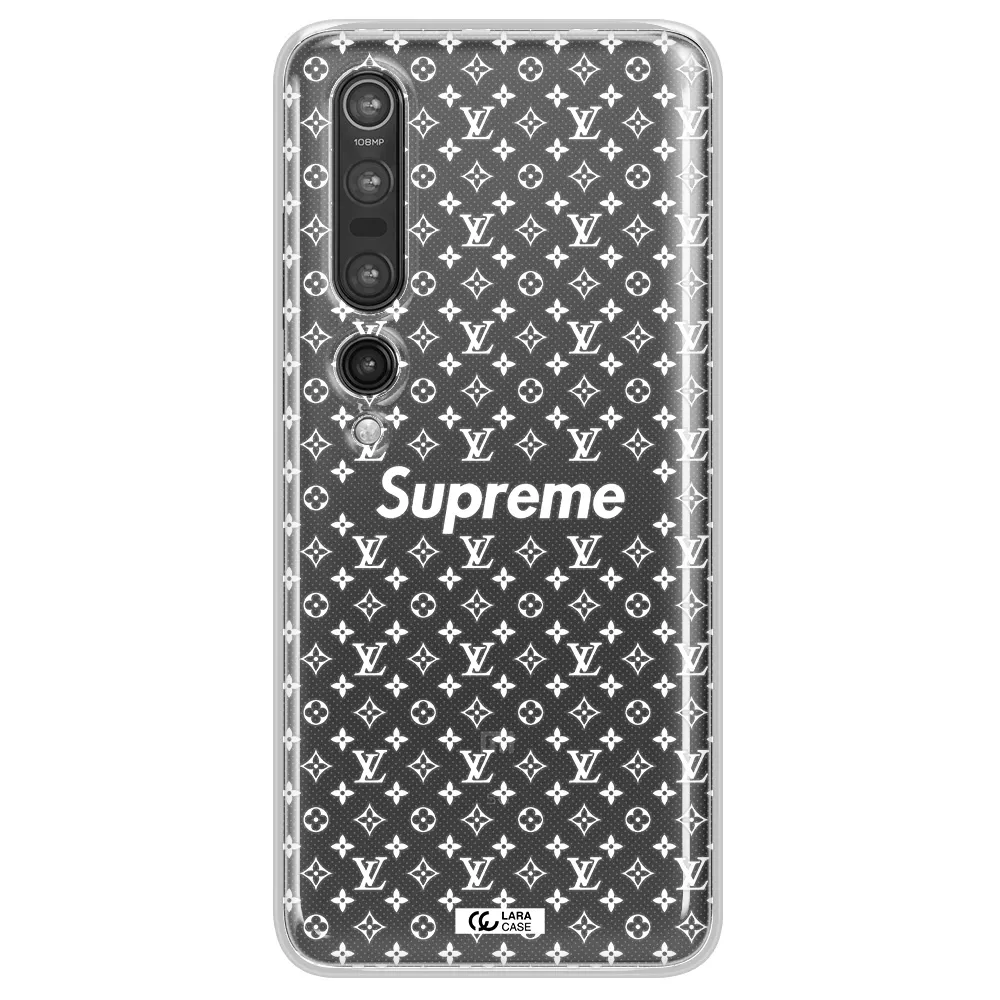 Supreme Center Xiaomi Mi 10 Pro Clear TPU Case