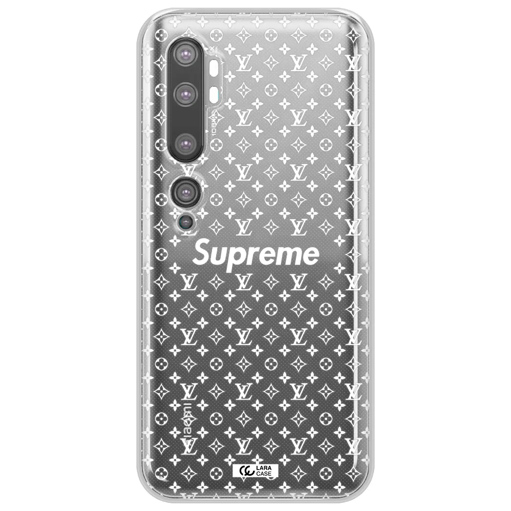 Supreme Center Xiaomi Mi Note 10 Clear TPU Case