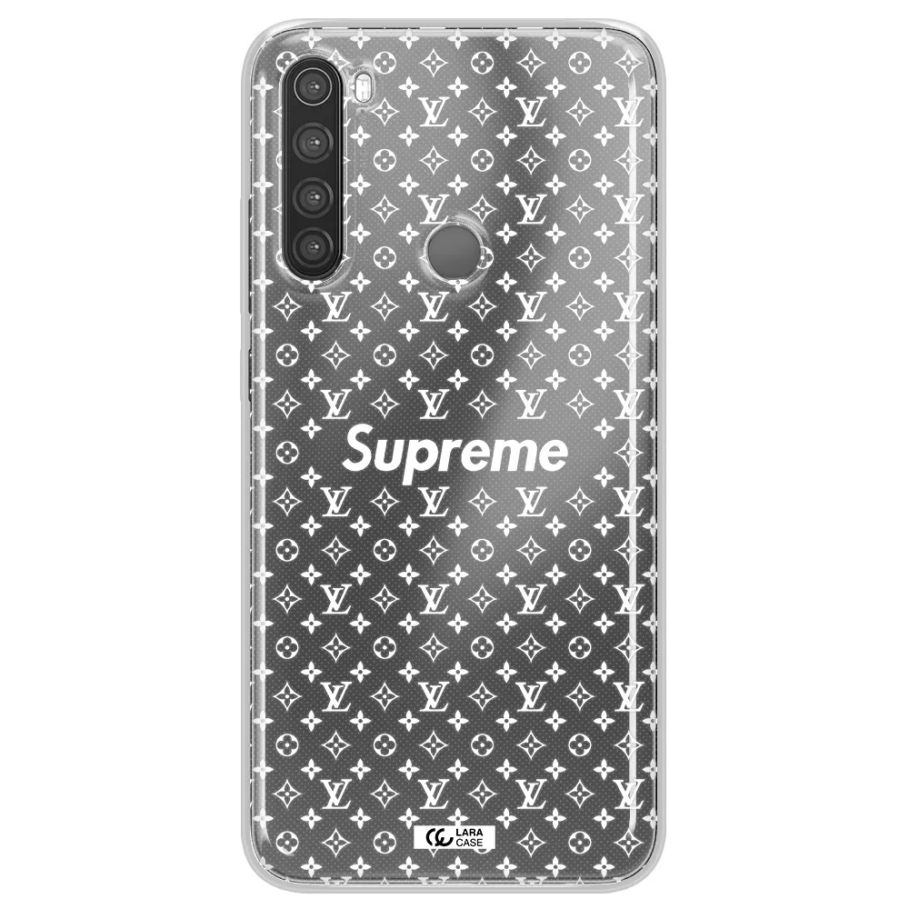 Supreme Center Xiaomi Note 8 Clear TPU Case
