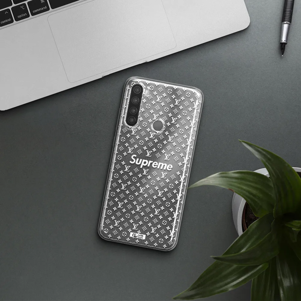 Supreme Center Xiaomi Note 8 Clear TPU Case