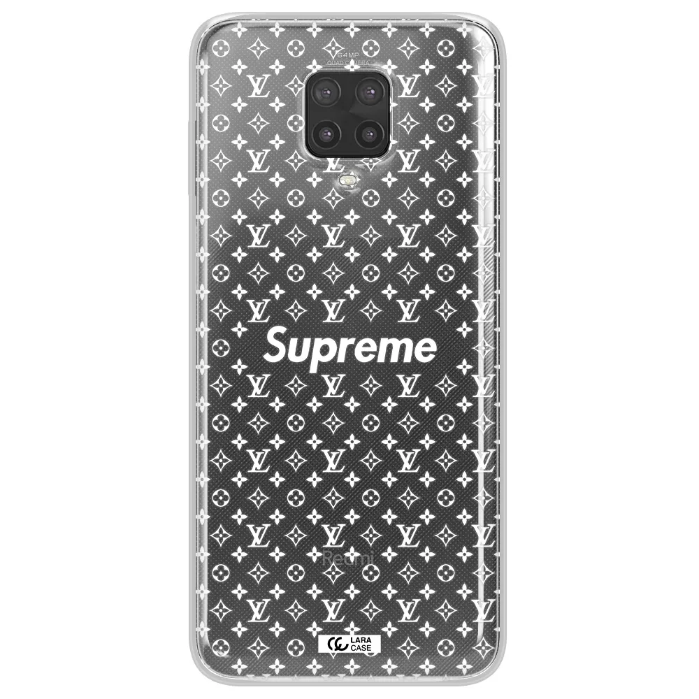 Supreme Center Xiaomi Note 9 Pro Clear TPU Case