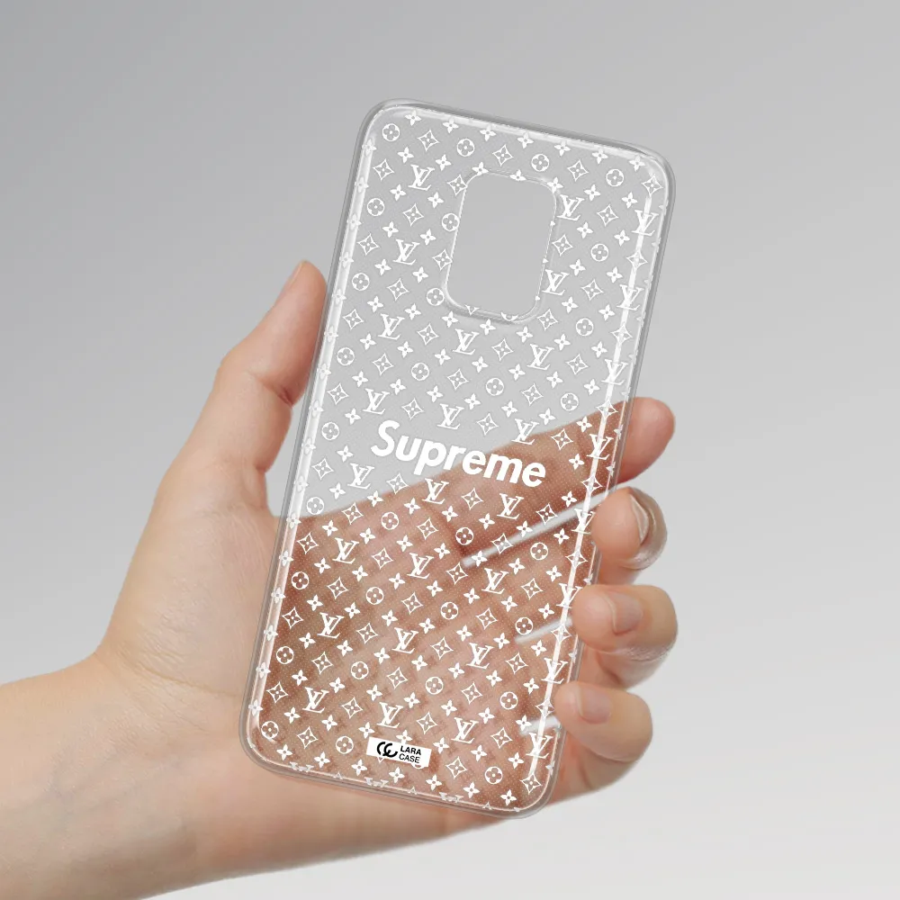 Supreme Center Xiaomi Note 9S Clear TPU Case