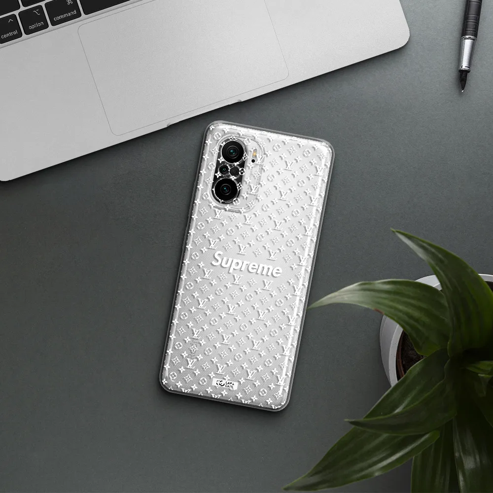 Supreme Center Xiaomi Poco F3 Clear Tpu Case