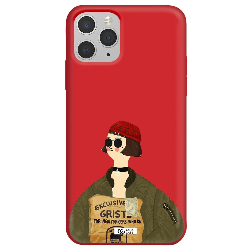 Mathilda Apple iPhone 11 pro max Silicone Imperial Red Case