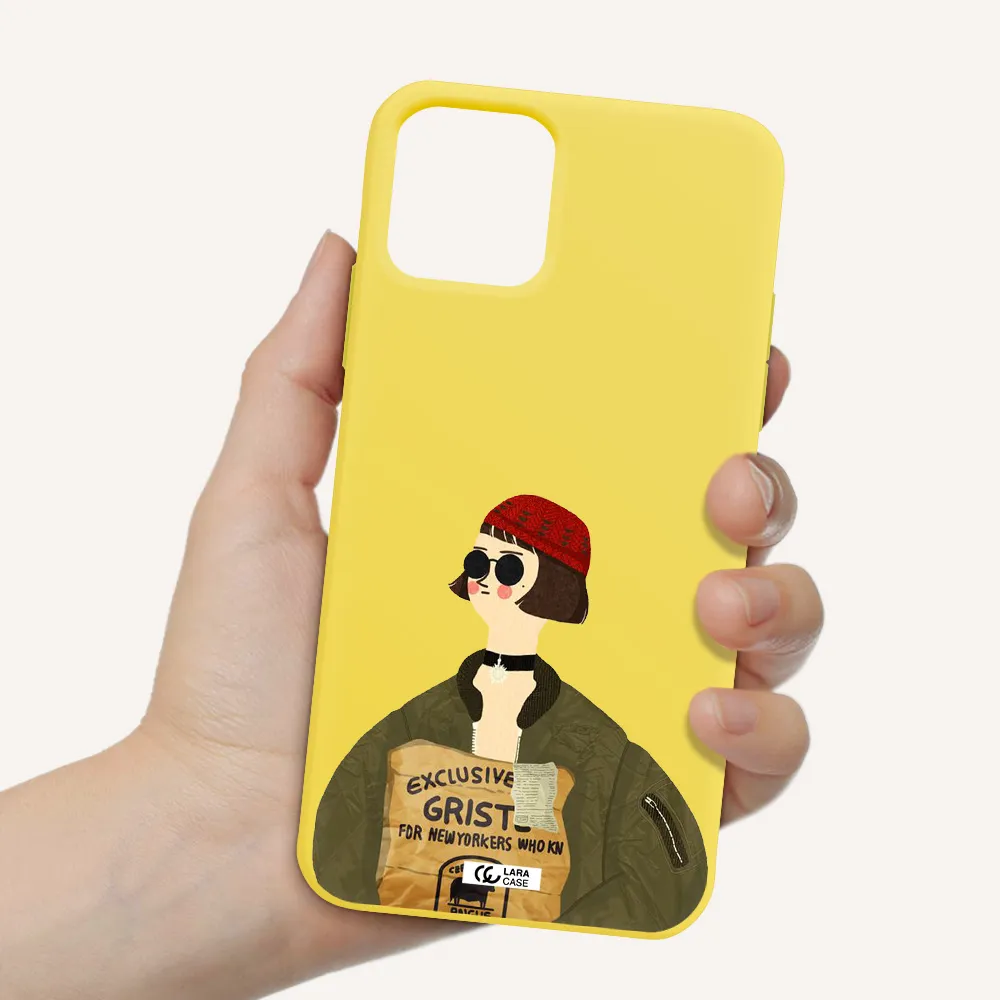 Mathilda Apple iPhone 11 pro Silicone canary yellow Case