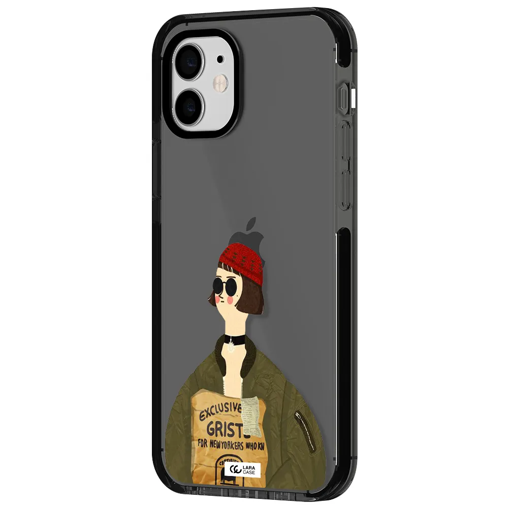 Mathilda Apple iPhone 12 impact Smoke Black Case