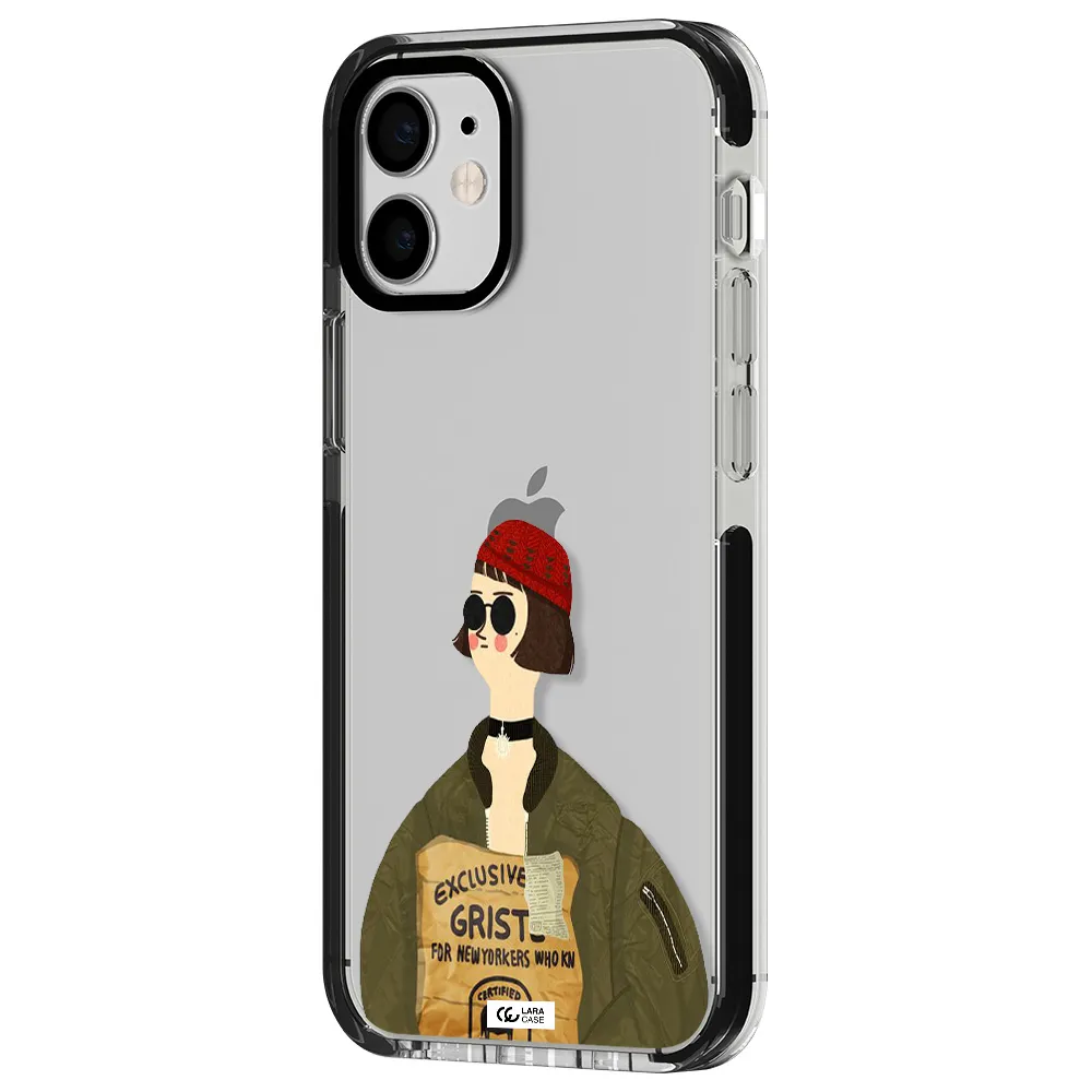 Mathilda Apple iPhone 12 mini impact black border Case