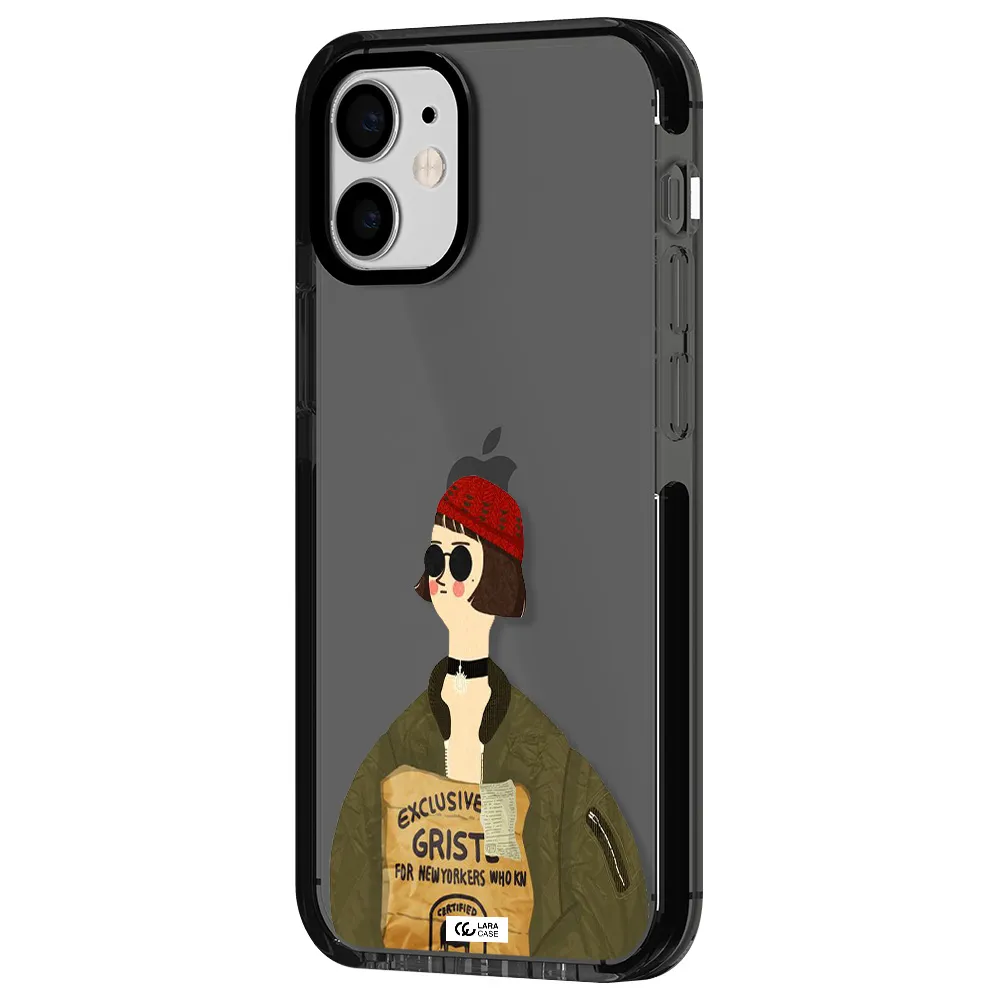 Mathilda Apple iPhone 12 mini impact Smoke Black Case