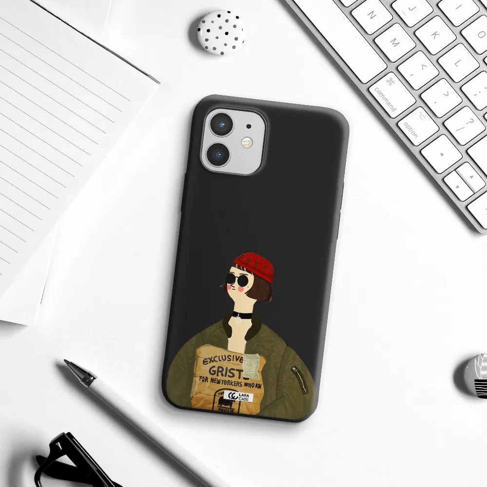 Mathilda Apple iPhone 12 Silicone black Case