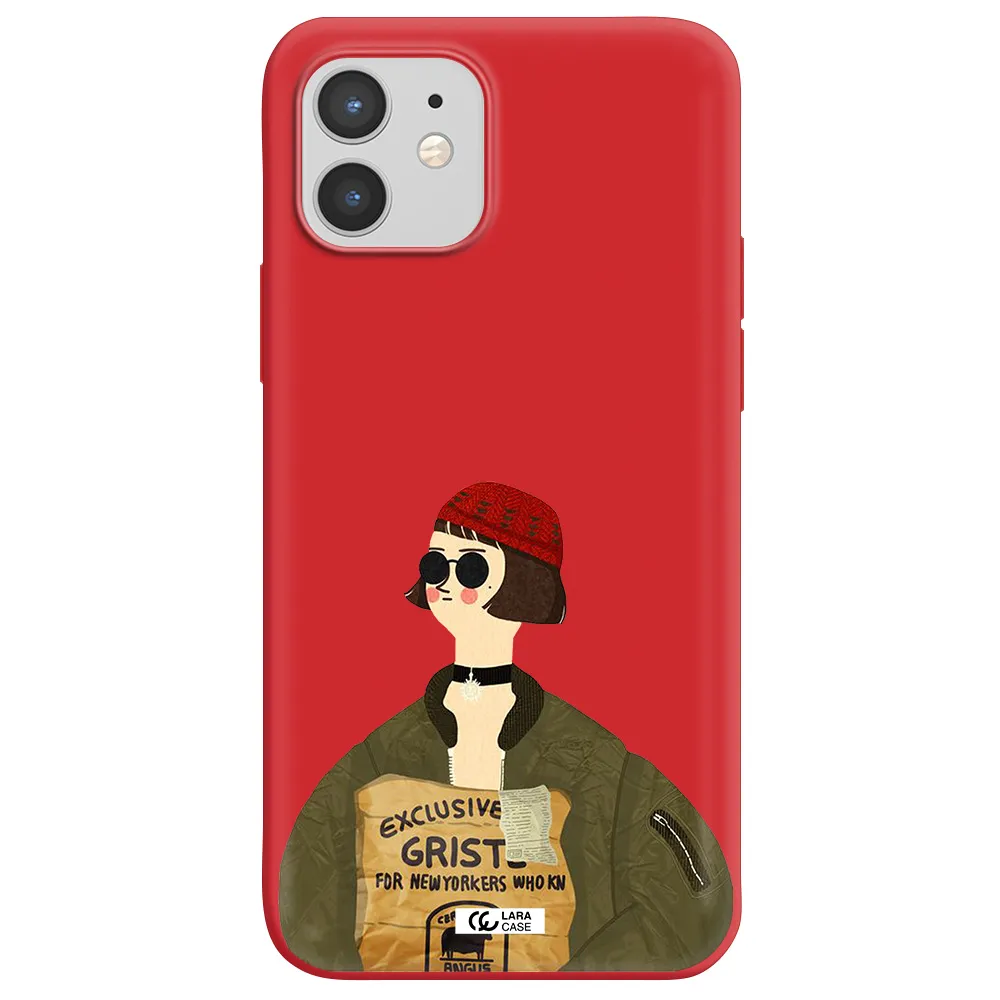 Mathilda Apple iPhone 12 Silicone Imperial Red Case
