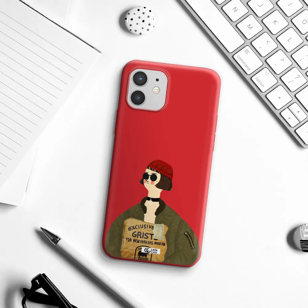 Mathilda Apple iPhone 12 Silicone Imperial Red Case