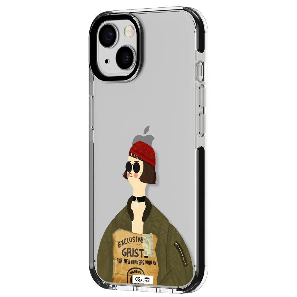 Mathilda Apple iPhone 13 impact black border Case