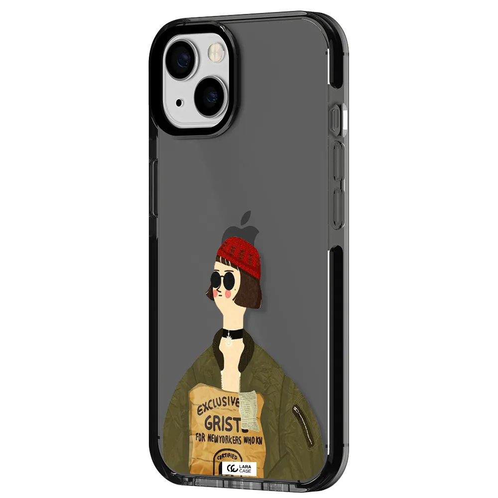 Mathilda Apple iPhone 13 impact Smoke Black Case