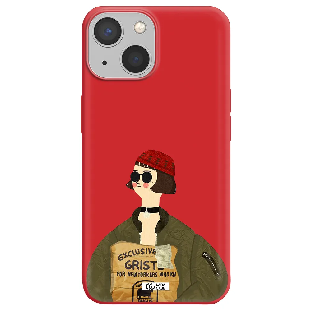 Mathilda Apple iPhone 13 mini Silicone Imperial Red Case