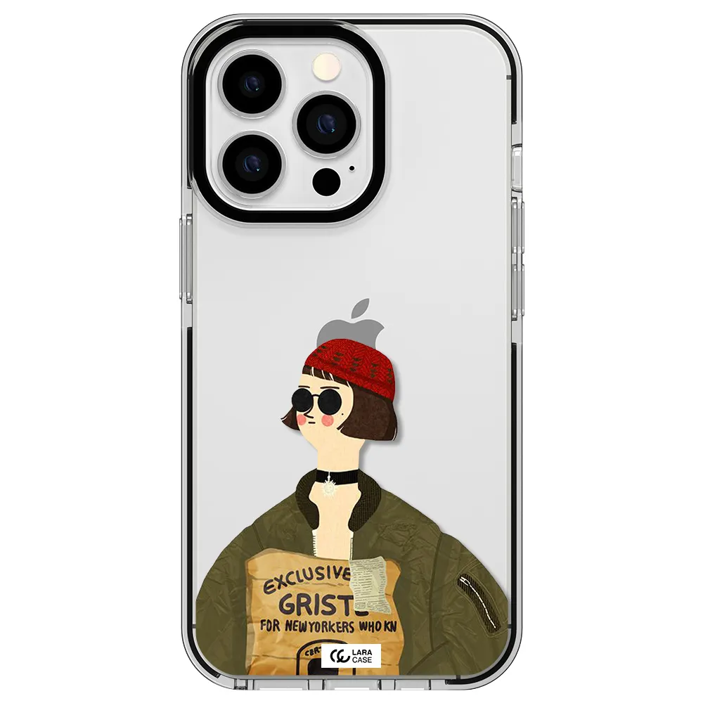 Mathilda Apple iPhone 13 Pro impact black border Case