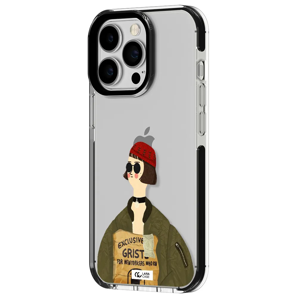 Mathilda Apple iPhone 13 Pro impact black border Case