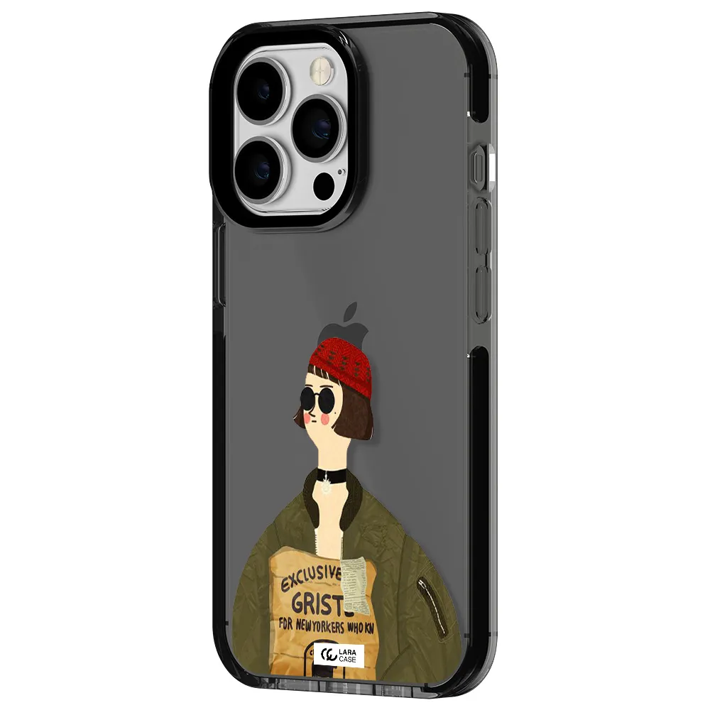 Mathilda Apple iPhone 13 Pro impact Smoke Black Case