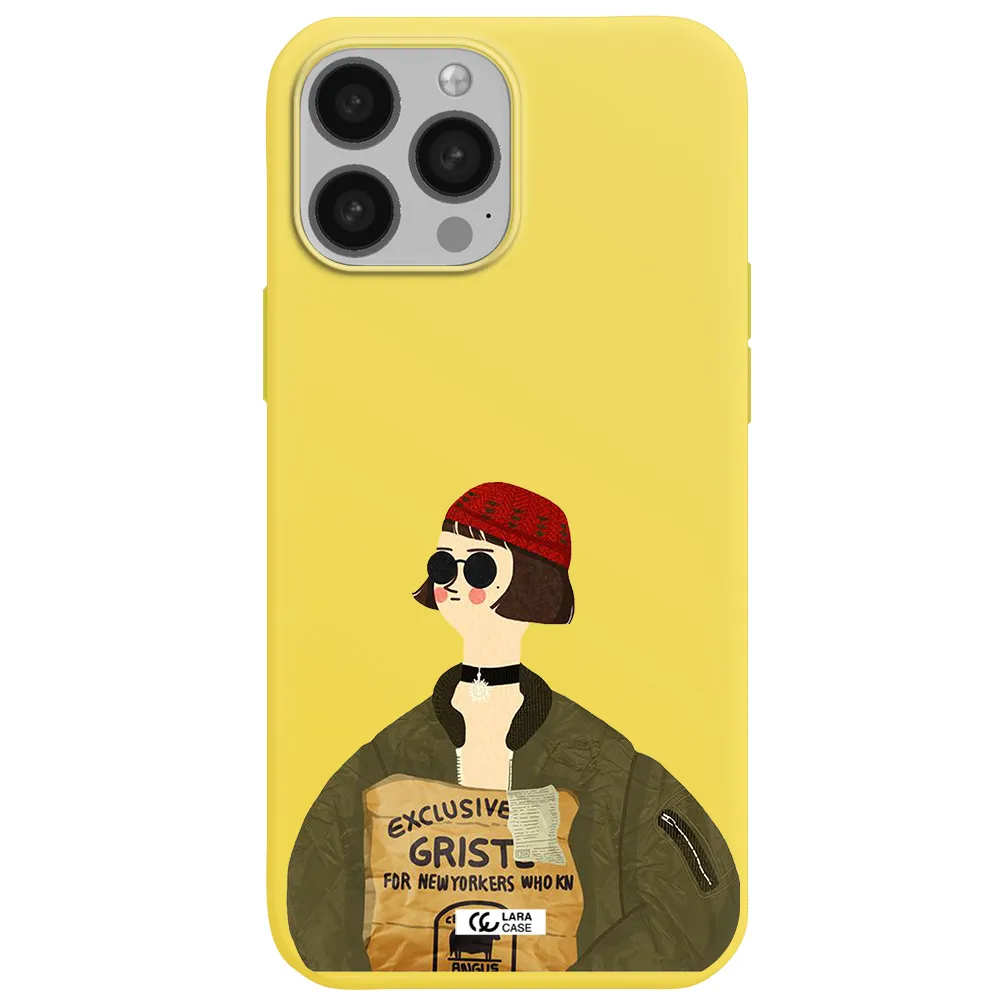 Mathilda Apple iPhone 13 Pro Silicone canary yellow Case