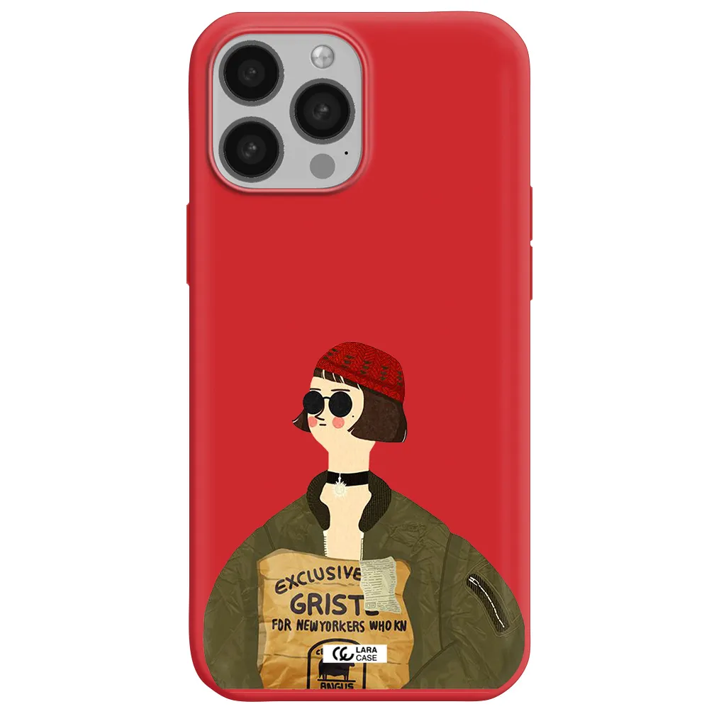 Mathilda Apple iPhone 13 Pro Silicone Imperial Red Case